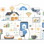 Internet of Things connected devices illustration